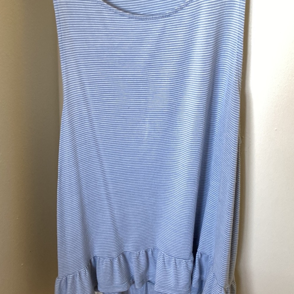 Blue striped tank